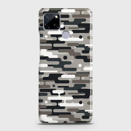 Realme Narzo 30A Cover - Camo Series 2 - Black & Olive Design - Matte Finish - Snap On Hard Case with LifeTime Colors Guarantee