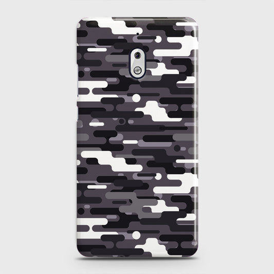 Nokia 2.1 Cover - Camo Series 2 - Black & White Design - Matte Finish - Snap On Hard Case with LifeTime Colors Guarantee