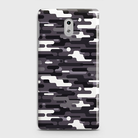 Nokia 3 Cover - Camo Series 2 - Black & White Design - Matte Finish - Snap On Hard Case with LifeTime Colors Guarantee