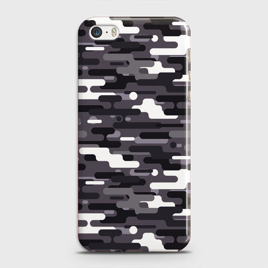 iPhone 5 Cover - Camo Series 2 - Black & White Design - Matte Finish - Snap On Hard Case with LifeTime Colors Guarantee