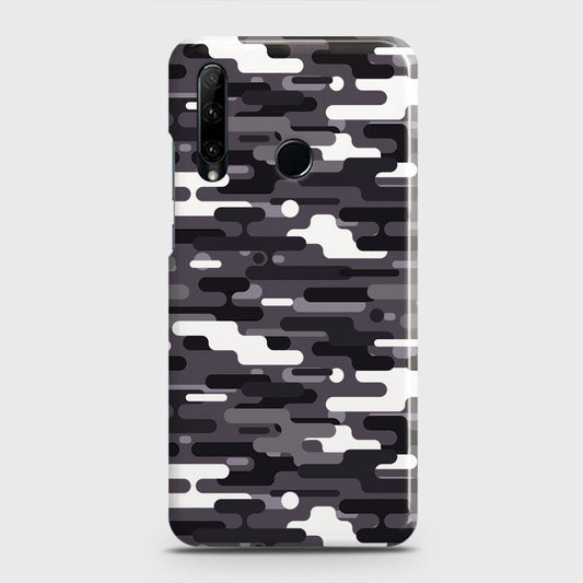 Honor 20 lite Cover - Camo Series 2 - Black & White Design - Matte Finish - Snap On Hard Case with LifeTime Colors Guarantee