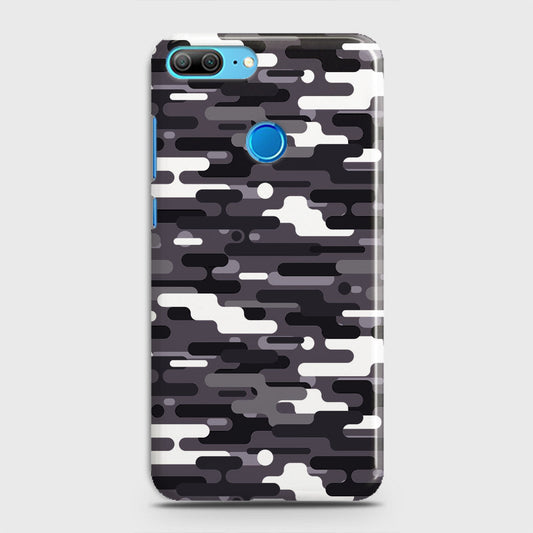 Huawei Honor 10 Cover - Camo Series 2 - Black & White Design - Matte Finish - Snap On Hard Case with LifeTime Colors Guarantee