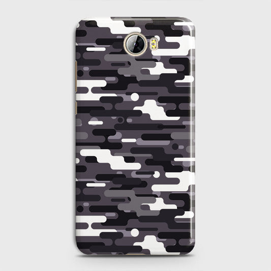 Huawei Y5 II Cover - Camo Series 2 - Black & White Design - Matte Finish - Snap On Hard Case with LifeTime Colors Guarantee