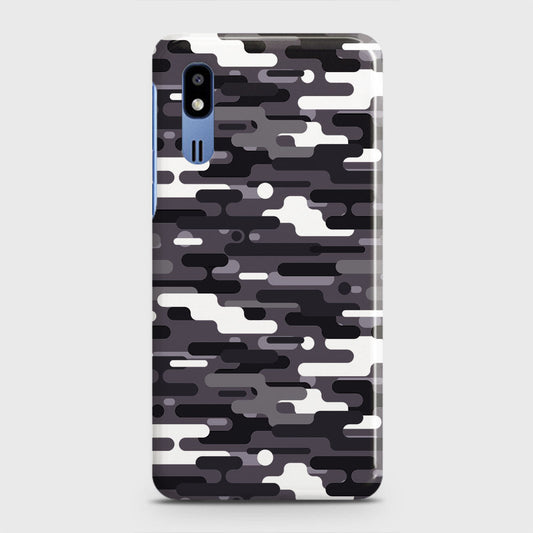 Samsung Galaxy A2 Core Cover - Camo Series 2 - Black & White Design - Matte Finish - Snap On Hard Case with LifeTime Colors Guarantee