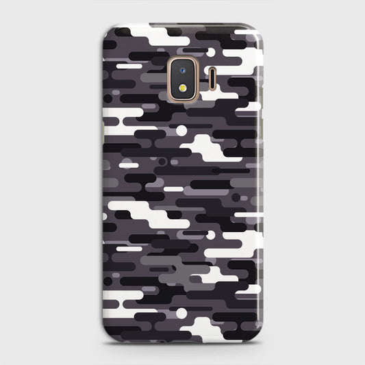 Samsung Galaxy J2 Core 2018 Cover - Camo Series 2 - Black & White Design - Matte Finish - Snap On Hard Case with LifeTime Colors Guarantee