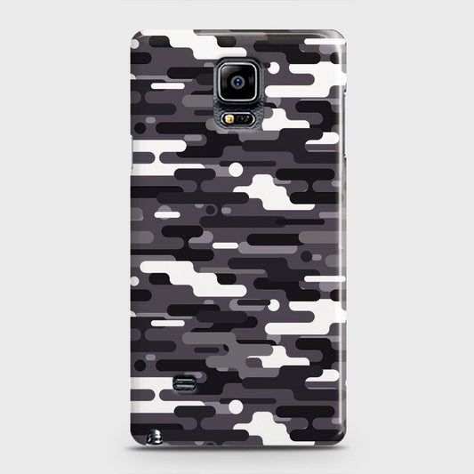 Samsung Galaxy Note 4 Cover - Camo Series 2 - Black & White Design - Matte Finish - Snap On Hard Case with LifeTime Colors Guarantee