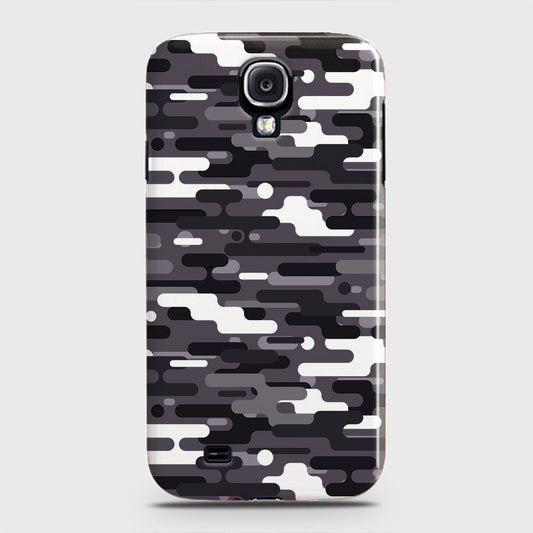 Samsung Galaxy S4 Cover - Camo Series 2 - Black & White Design - Matte Finish - Snap On Hard Case with LifeTime Colors Guarantee