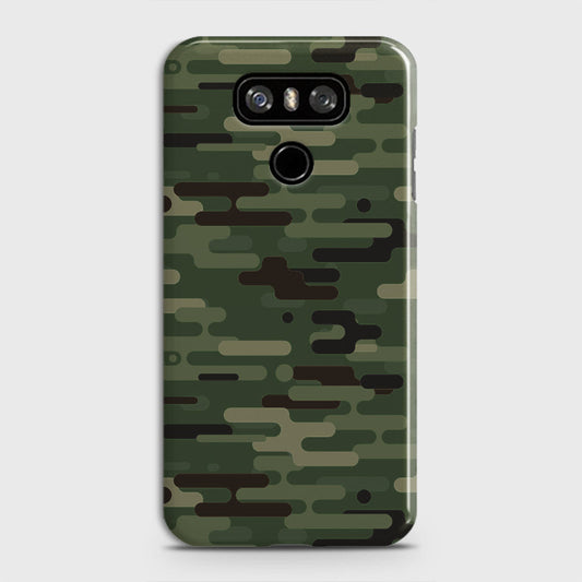 LG G6 Cover - Camo Series 2 - Light Green Design - Matte Finish - Snap On Hard Case with LifeTime Colors Guarantee