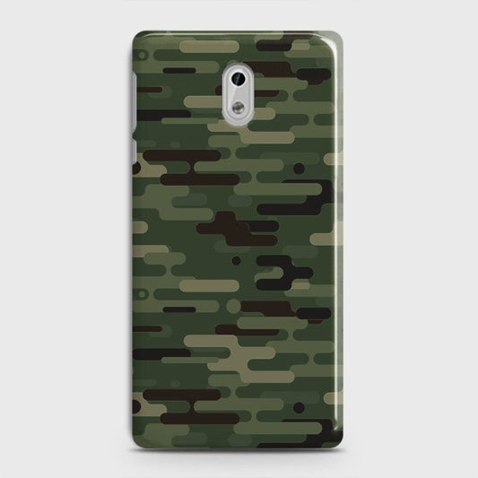 Nokia 3 Cover - Camo Series 2 - Light Green Design - Matte Finish - Snap On Hard Case with LifeTime Colors Guarantee