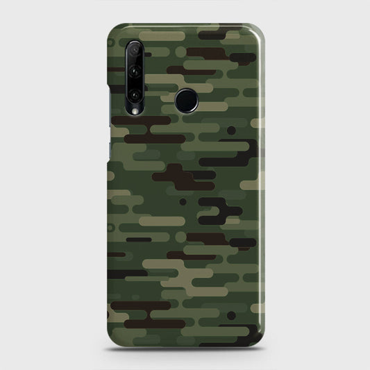 Honor 20 lite Cover - Camo Series 2 - Light Green Design - Matte Finish - Snap On Hard Case with LifeTime Colors Guarantee