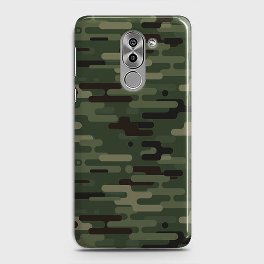 Huawei Honor 6X Cover - Camo Series 2 - Light Green Design - Matte Finish - Snap On Hard Case with LifeTime Colors Guarantee