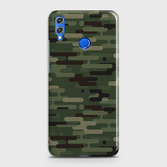 Huawei Honor Play Cover - Camo Series 2 - Light Green Design - Matte Finish - Snap On Hard Case with LifeTime Colors Guarantee