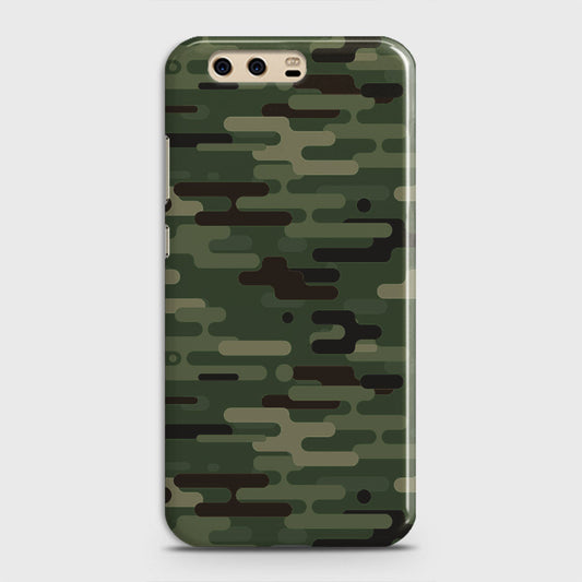 Huawei P10 Cover - Camo Series 2 - Light Green Design - Matte Finish - Snap On Hard Case with LifeTime Colors Guarantee