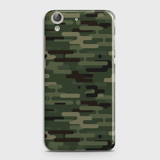 Huawei Y6 II Cover - Camo Series 2 - Light Green Design - Matte Finish - Snap On Hard Case with LifeTime Colors Guarantee