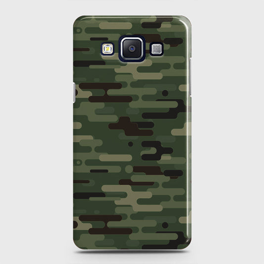 Samsung Galaxy A5 2015 Cover - Camo Series 2 - Light Green Design - Matte Finish - Snap On Hard Case with LifeTime Colors Guarantee