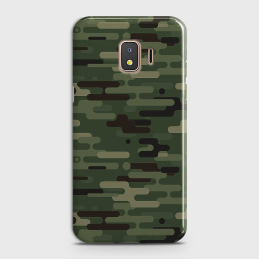 Samsung Galaxy J2 Core 2018 Cover - Camo Series 2 - Light Green Design - Matte Finish - Snap On Hard Case with LifeTime Colors Guarantee