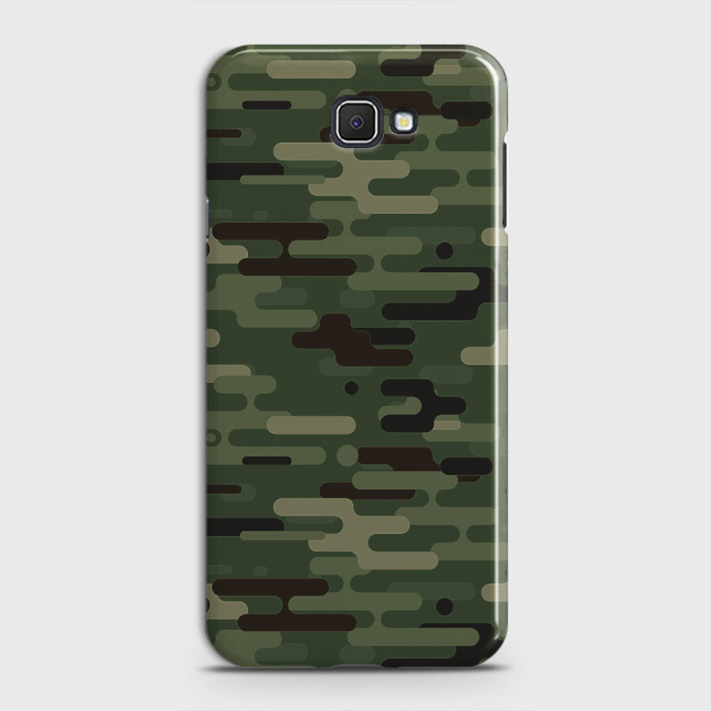 Samsung Galaxy J7 Prime Cover Camo Series Light Green