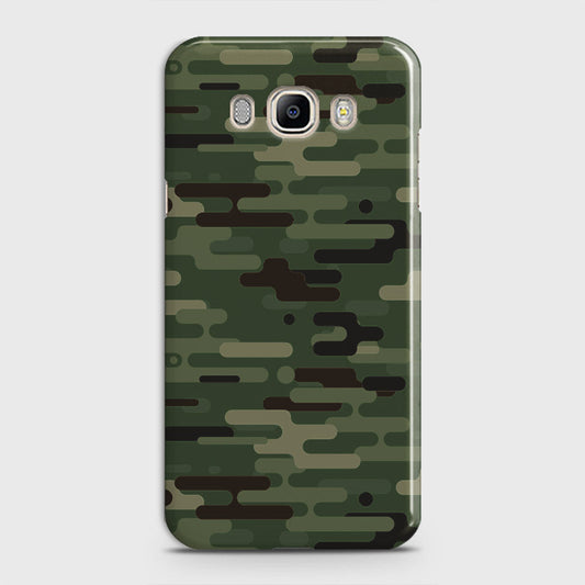 Samsung Galaxy J5 2016 / J510 Cover - Camo Series 2 - Light Green Design - Matte Finish - Snap On Hard Case with LifeTime Colors Guarantee