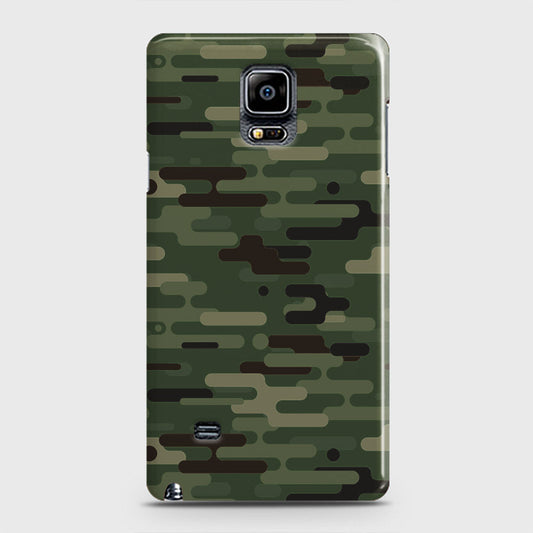 Samsung Galaxy Note 4 Cover - Camo Series 2 - Light Green Design - Matte Finish - Snap On Hard Case with LifeTime Colors Guarantee