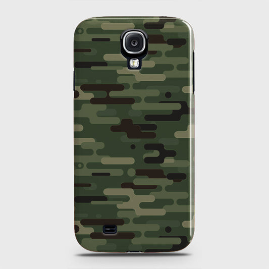 Samsung Galaxy S4 Cover - Camo Series 2 - Light Green Design - Matte Finish - Snap On Hard Case with LifeTime Colors Guarantee