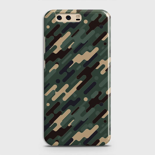 Huawei P10 Plus Cover - Camo Series 3 - Light Green Design - Matte Finish - Snap On Hard Case with LifeTime Colors Guarantee