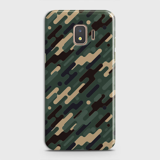 Samsung Galaxy J2 Core 2018 Cover - Camo Series 3 - Light Green Design - Matte Finish - Snap On Hard Case with LifeTime Colors Guarantee