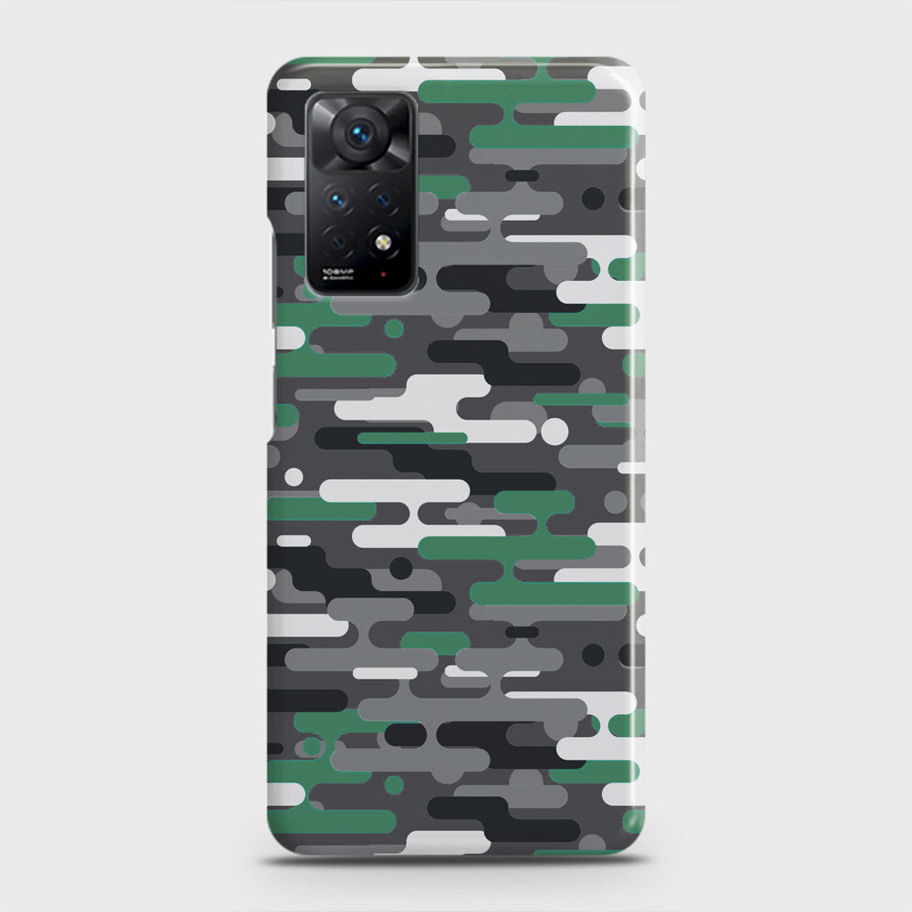 Xiaomi Redmi Note 11 Pro Cover - Camo Series 2 - Green & Grey Design - Matte Finish - Snap On Hard Case with LifeTime Colors Guarantee