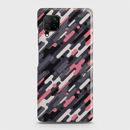Huawei P40 lite Cover - Camo Series 3 - Pink & Grey Design - Matte Finish - Snap On Hard Case with LifeTime Colors Guarantee