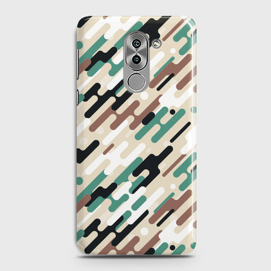 Huawei Honor 6X Cover - Camo Series 3 - Black & Brown Design - Matte Finish - Snap On Hard Case with LifeTime Colors Guarantee