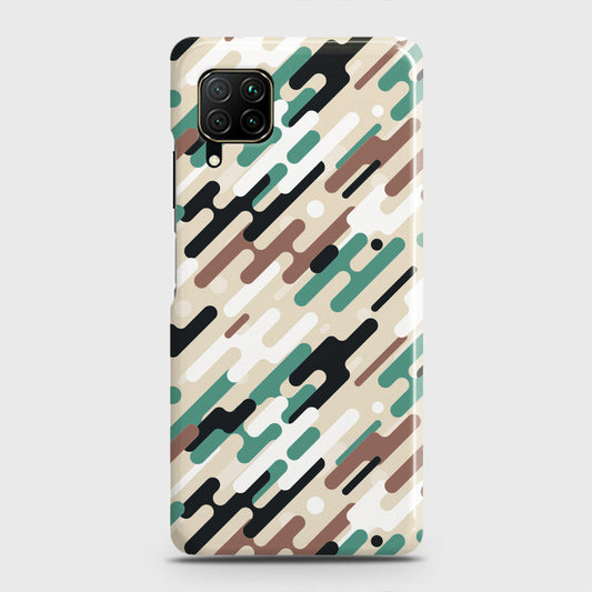 Huawei P40 lite Cover - Camo Series 3 - Black & Brown Design - Matte Finish - Snap On Hard Case with LifeTime Colors Guarantee