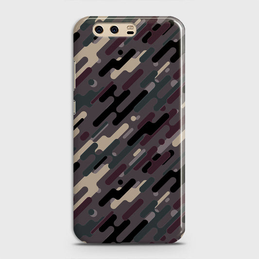 Huawei P10 Plus Cover - Camo Series 3 - Red & Brown Design - Matte Finish - Snap On Hard Case with LifeTime Colors Guarantee