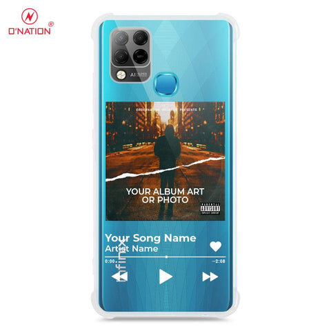 Infinix Hot 10T Cover - Personalised Album Art Series - 4 Designs - Clear Phone Case - Soft Silicon Borders