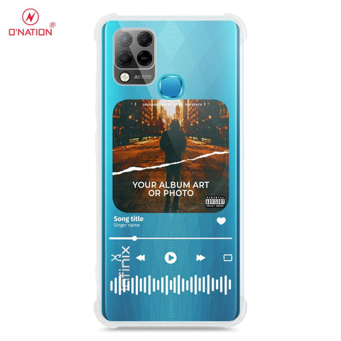 Infinix Hot 10T Cover - Personalised Album Art Series - 4 Designs - Clear Phone Case - Soft Silicon Borders