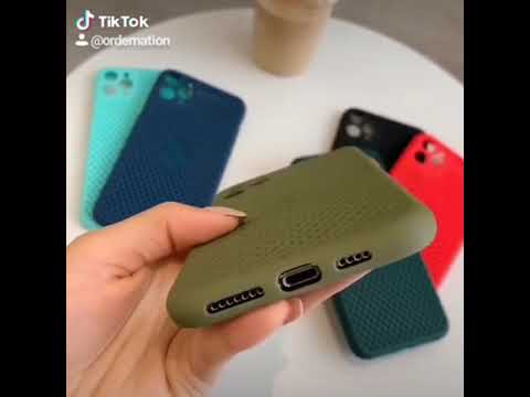 Xiaomi Redmi 8A Cover - Light Green - Cooling Breathing Mesh Soft Rubber Feel Phone Case