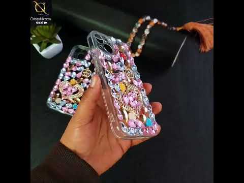 iPhone 11 Pro Max Cover  - Luxury 3D Purse Gems Rhime Stone Bling Soft Silicon Case