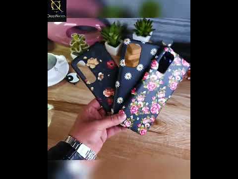 Infinix Note 7 Cover - Matte Finish - Dark Rose Vintage Flowers Printed Hard Case with Life Time Colors Guarantee