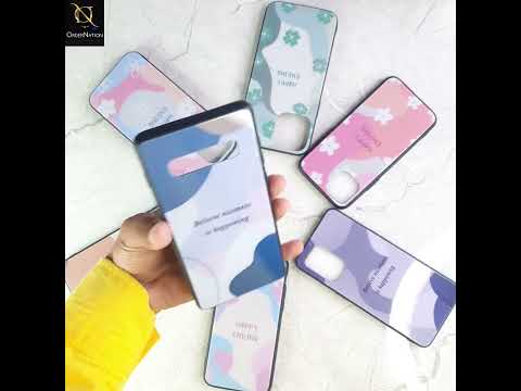 Samsung Galaxy J4 2018 Cover - Happy Series - HQ Ultra Shine Premium Infinity Glass Soft Silicon Borders Case