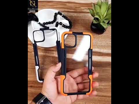 iPhone 12 Mini Cover - Orange - Premium Hybrid Bumper Protective Case