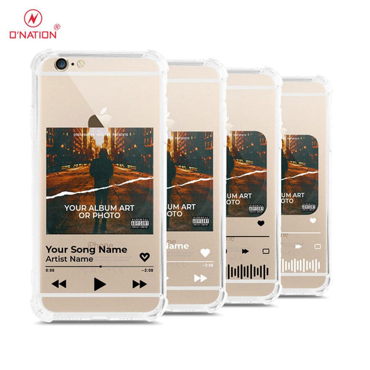 iPhone 6S / 6 Cover - Personalised Album Art Series - 4 Designs - Clear Phone Case - Soft Silicon Borders
