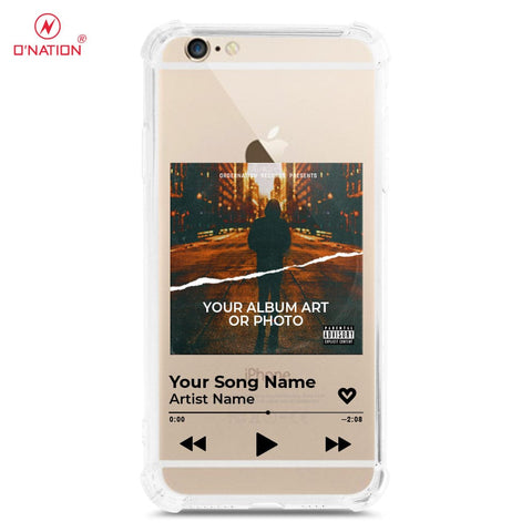 iPhone 6S / 6 Cover - Personalised Album Art Series - 4 Designs - Clear Phone Case - Soft Silicon Borders
