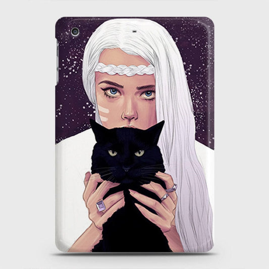iPad Mini 3 / 2 / 1 Cover - Trendy Wild Black Cat Printed Hard Case with Life Time Colors Guarantee