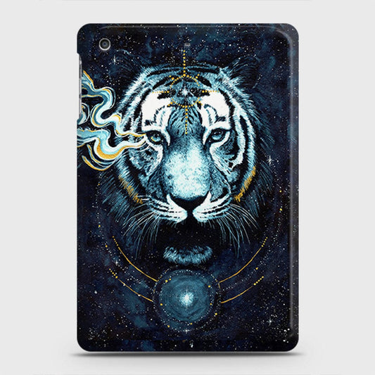iPad Mini 3 / 2 / 1 Cover - Vintage Galaxy Tiger Printed Hard Case with Life Time Colors Guarantee