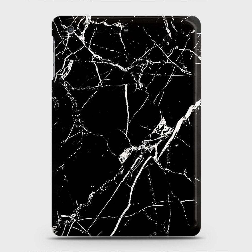 iPad Mini 3 / 2 / 1 Cover - Black Modern Classic Marble Printed Hard Case with Life Time Colors Guarantee