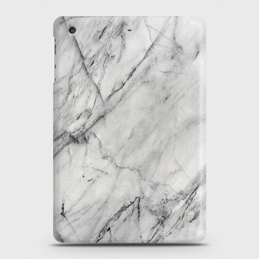iPad Mini 3 / 2 / 1 Cover - Trendy White Marble Printed Hard Case with Life Time Colors Guarantee