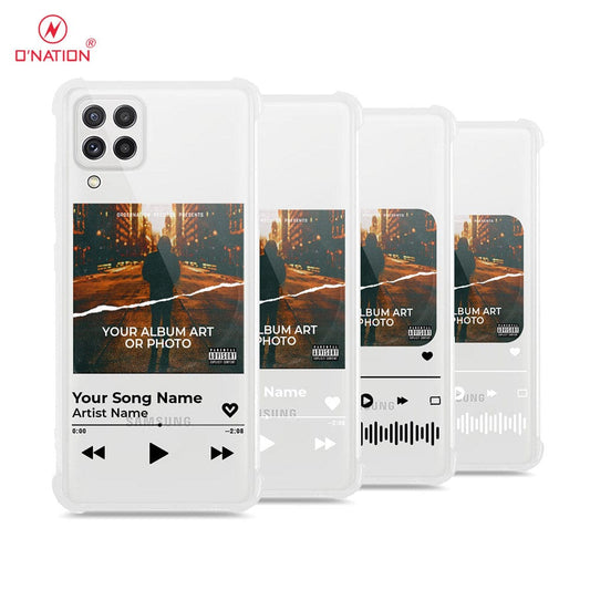 Samsung Galaxy M22 Cover - Personalised Album Art Series - 4 Designs - Clear Phone Case - Soft Silicon Borders