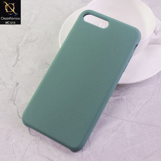 iPhone 8 Plus / 7 Plus Cover - Pine Green - Soft Shockproof Sillica Gel Case
