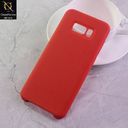 Samsung Galaxy S8 Plus Cover - Red - Soft Shockproof Sillica Gel Case