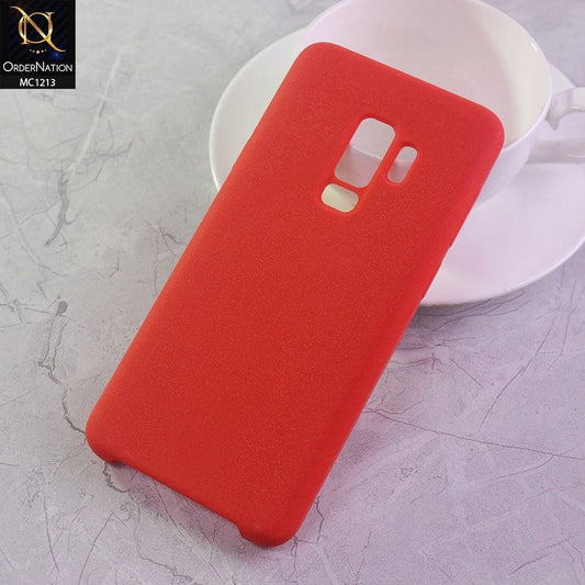 Samsung Galaxy S9 Plus Cover - Red - Soft Shockproof Sillica Gel Case