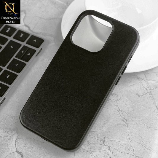 iPhone 14 Plus Cover - Black - Luxury Elegant Leather Soft Case