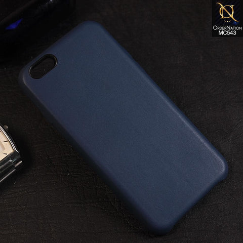 iPhone 6s Plus / 6 Plus Cover - Blue - Luxury Elegant Leather Soft Case